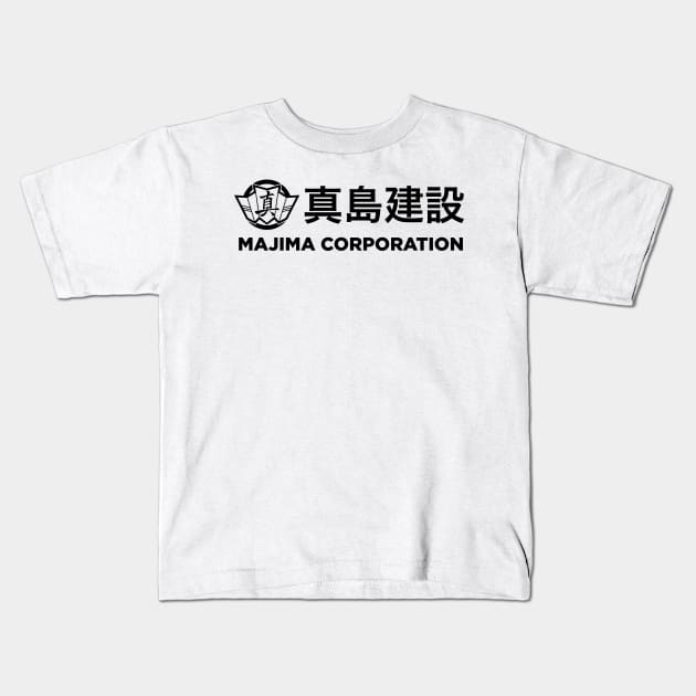 Majima Corporation v2 Kids T-Shirt by Haunted House Tattoo